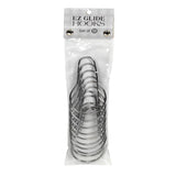 Carnation Home Fashions "EZ Glide" Shower Curtain Hooks in Chrome - Chrome