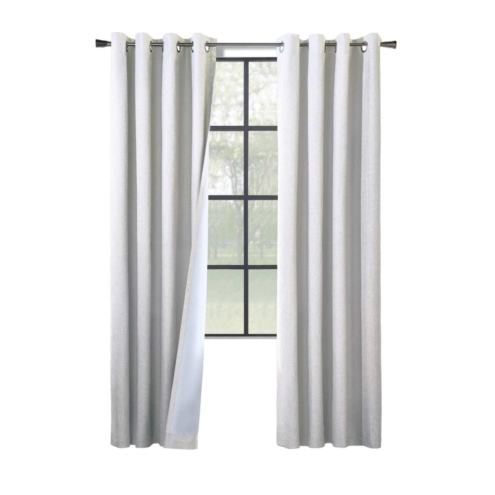 Commonwealth Thermaplus Bedford Total Blackout Grommet Curtain - White