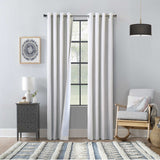 Commonwealth Thermaplus Bedford Total Blackout Grommet Curtain - White