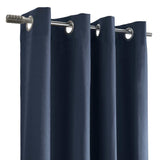 Commonwealth Thermaplus Bedford Total Blackout Grommet Curtain - Navy