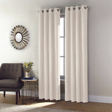 Thermaplus Shadow Blackout UV Protection Grommet Curtain Panel for Windows 52" x 63" Off-white