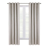 Thermaplus Shadow Blackout UV Protection Grommet Curtain Panel for Windows 52" x 63" Off-white