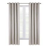Commonwealth Shadow Grommet Dressing Window Curtain Panel - Off-white