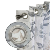 Habitat Alba Sheer Botanical Leaf Design Touch of Nature to Your Home or Office Grommet Curtain Panel Taupe