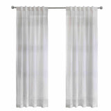 Commonwealth Habitat Lindsey Light Filtering Dual Header Curtain - White