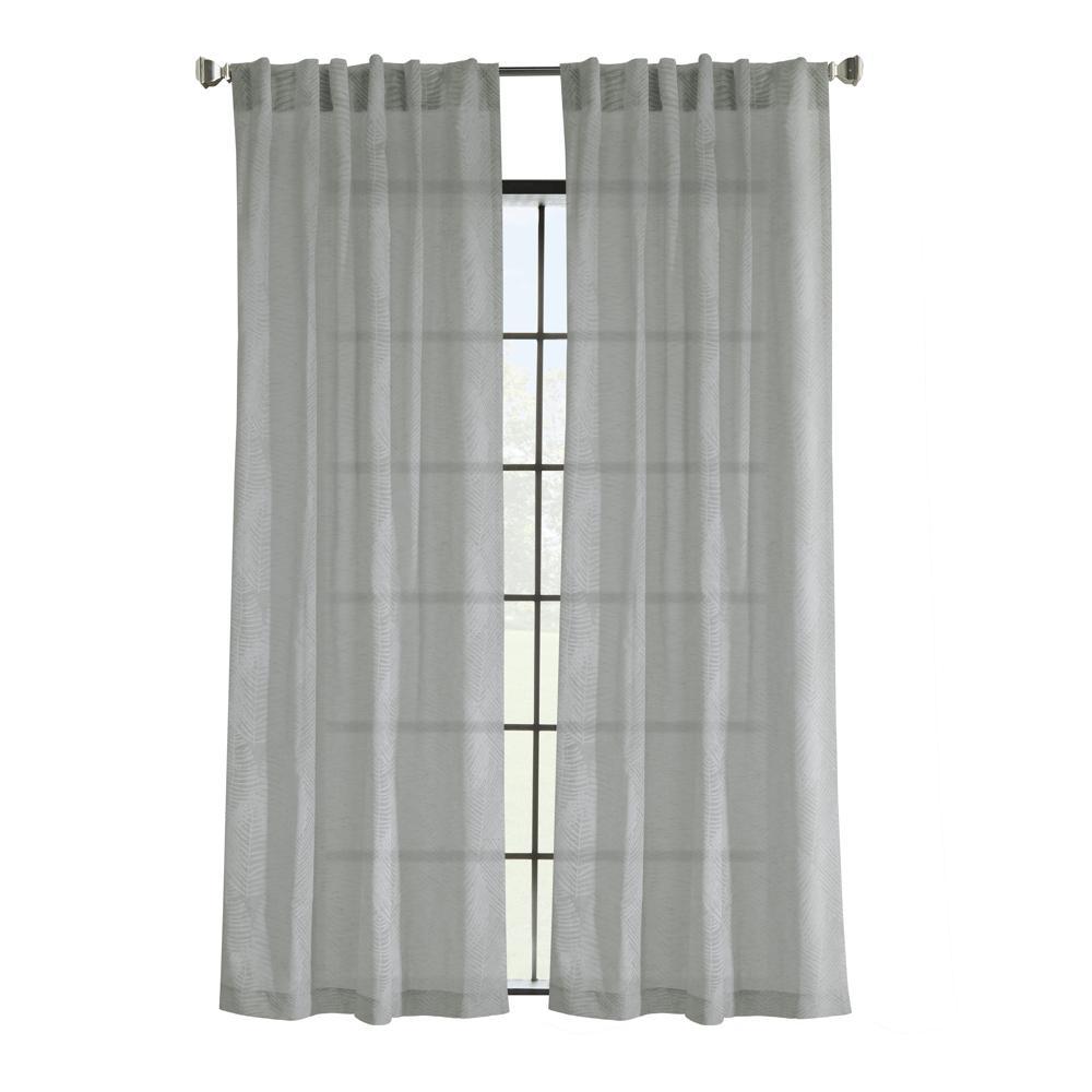 Commonwealth Legacy Trenton Light Filtering Dual Header Curtain - Grey