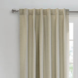 Thermaplus Baxter Total Blackout Back Tab Curtain - Oatmeal