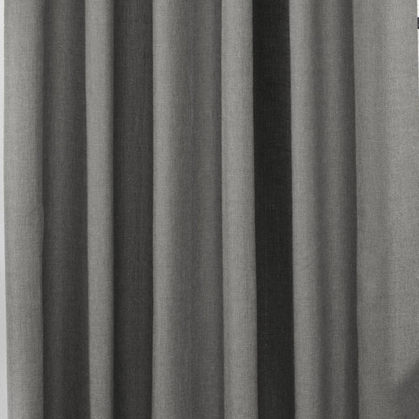 Thermaplus Baxter Total Blackout Back Tab Curtain - Silver