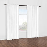 Thermaplus Baxter Total Blackout Back Tab Curtain - White