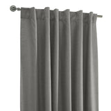 Thermaplus Baxter Total Blackout Back Tab Curtain - Silver