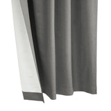 Thermaplus Baxter Total Blackout Back Tab Curtain - Silver