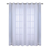 Habitat Cote d'Azure Sheer Grommet Curtain Panel for Living Room White