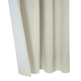Thermaplus Vigo Blackout Provide Absolute Privacy Cost Cutting Benefits Grommet Curtain Panel Off-white