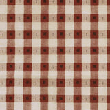 Thermalogic Checkmate Energy Efficient Room Darkening Mini Check Pattern Pole Top Curtain Panel Pair Burgundy