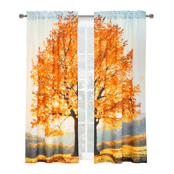 Habitat Photo Real Autumn Sensation Colorful Fall Tree Light Filtering Pole Top