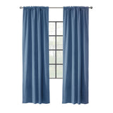 Thermalogic Weathermate Topsions Room Darkening Provides Daytime and Nighttime Privacy Curtain Panel Pair Blue