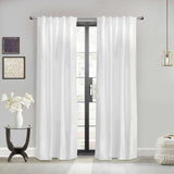 Thermalogic Weathermate Topsions Room Darkening Daytime and Nighttime Privacy Curtain Panel Pair White