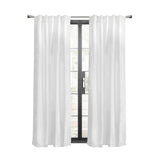 Thermalogic Weathermate Topsions Room Darkening Daytime and Nighttime Privacy Curtain Panel Pair White