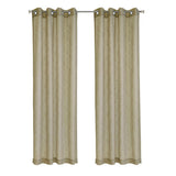 Habitat Boucle Raised Slub Texture Exclusive Sheer Grommet Curtain Panel Tan