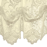 Habitat Limoges Sheer Rod Pocket Timeless Romantic Floral Lace Design Balloon Curtain 55" x 63"