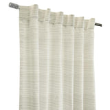 Habitat Austin Light Filtering Dual Header Linen Colored Horizontal Multi Pin Stripe Curtain Panel in Linen