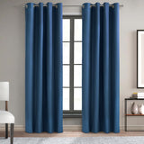 Thermaplus Alpine Blackout Premium Stylish and Functional Grommet Curtain Panel Navy