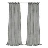 Habitat Paloma Sheer Dual Header Stylish and Functional Curtain Panel Grey