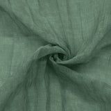Habitat 100% Polyester Paloma Sheer Broomstick Crushed Solid Dual Header Curtain Panel Sage