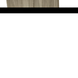 Habitat 100% Polyester Paloma Sheer Broomstick Crushed Solid Dual Header Curtain Panel Khaki