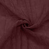 Habitat 100% Polyester Paloma Sheer Broomstick Crushed Solid Dual Header Curtain Panel Burgundy