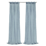 Habitat Paloma Sheer Dual Header Stylish and Functional Curtain Panel Blue