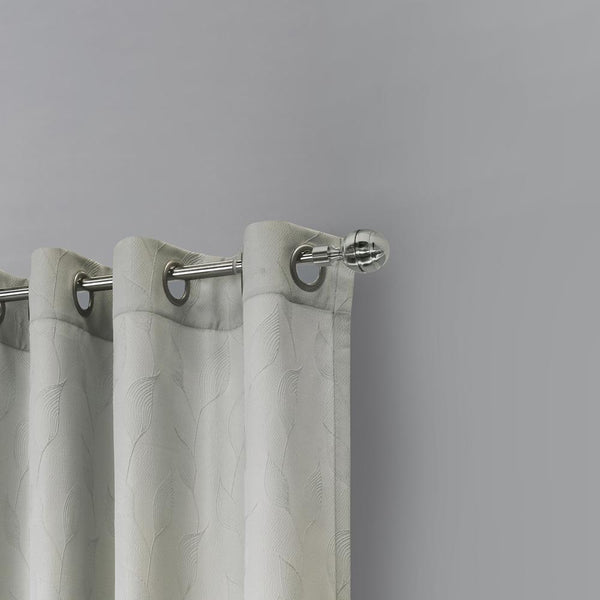 Habitat Corsica Light Filtering Grommet Botanical Textured Jacquard Curtain Pane