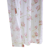 Habitat Magnolia Light Filtering Pink Watercolor Floral Print Grommet Curtain Panel White Pink