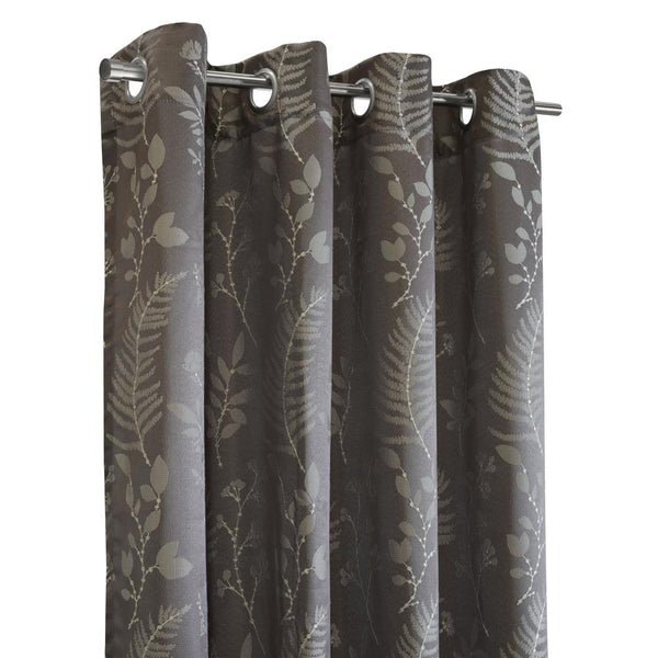 Habitat Botanical Inspired Jacquard Pattern Light Filtering Grommet Curtain Pane
