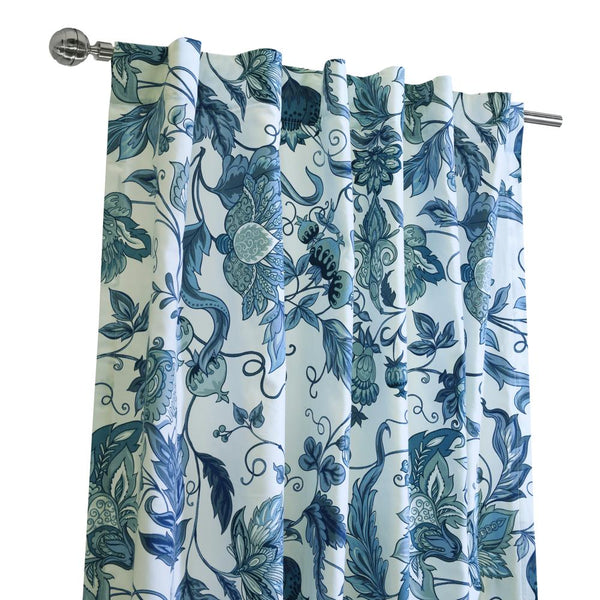 Habitat Jacobean Garden Jacobean Print Design Light Filtering Dual Header Curtai
