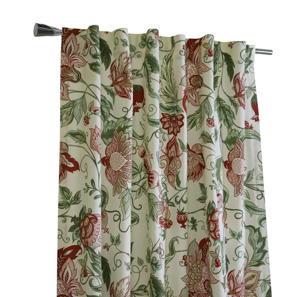 Habitat Jacobean Garden Jacobean Print Design Light Filtering Dual Header Curtai