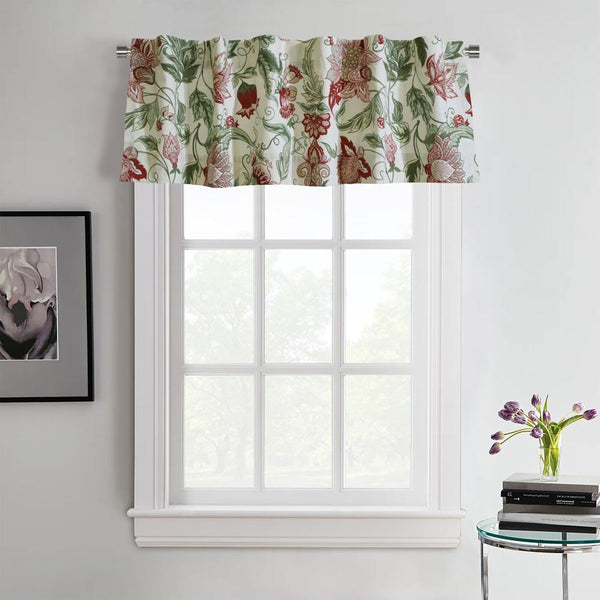 Habitat Jacobean Garden Light Filtering Window Treatment Dual Header Valance 52