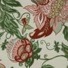Habitat Jacobean Garden Light Filtering Window Treatment Dual Header Valance 52" x 15" for Bedroom Livingroom Red