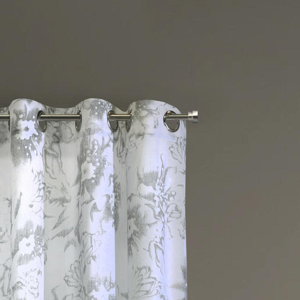 Habitat Kyoto Floral Print Soothing Tones Light Filtering Grommet Curtain Panel