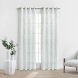 Habitat Ivy Light Filtering Grommet Botanical Motif Print Curtain Panel for Livingroom White