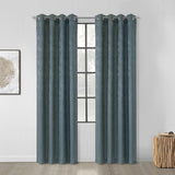 Habitat Portland Light Filtering Window Treatment Grommet Curtain Panel for Bedroom Livingroom Steel Blue