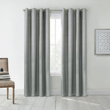 Thermaplus Denver Blackout Grommet Curtains for Livingroom Taupe Grey