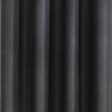Habitat Abstract Light Filtering Geometric Jacquard Grommet Curtain Panel Charcoal