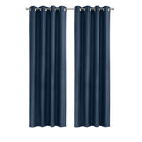 Habitat Abstract Light Filtering Energy Efficeint Grommet Curtain Panel for Windows Navy