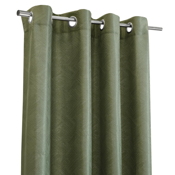 Habitat Abstract Light Filtering Energy Efficeint Grommet Curtain Panel for Wind