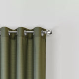 Habitat Cameron Light Filtering Slub Textured Grommet Curtain Panel Olive