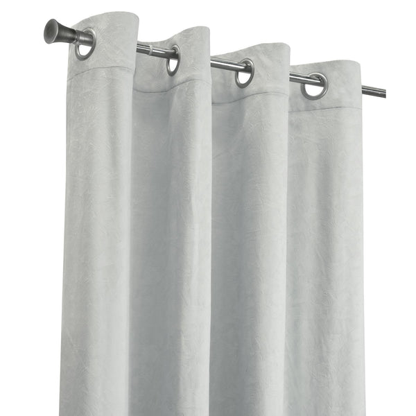 Habitat Bristol Room Darkening UV Protecion Grommet Curtain Panel for Windows Wh
