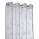Habitat Anita Sheer Energy Efficient Grommet Curtain Panel for Windows Off White