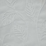 Habitat 100% Polyester Lausanne Sheer Chenille Leaf Delightful Texture Grommet Curtain Panel 52" x 84" Off White