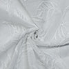 Habitat 100% Polyester Lausanne Sheer Chenille Leaf Delightful Texture Grommet Curtain Panel 52" x 84" Off White